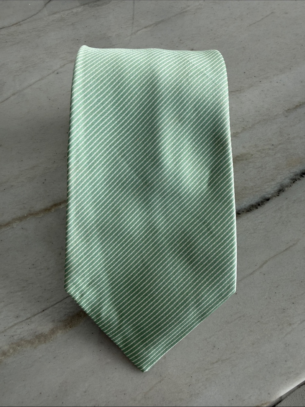 Classic Mint Green Stripe Men's Tie